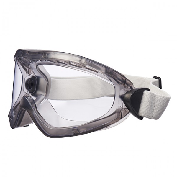 Vollsichtbrille 2890A , indirekte Belüftung, transparentes Acetatglas