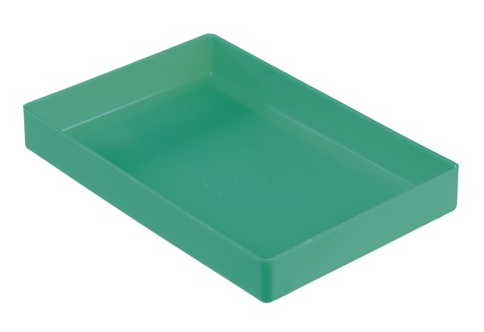 Einsatzbox grün, 108x162x23mm