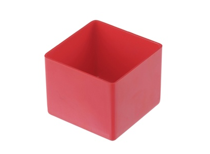 Einsatzbox rot, 54x54x45mm
