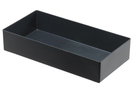 Einsatzbox grau, 108x216x45mm