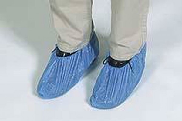 Überziehschuhe CPE blau gehämmert, 40 1281H 02