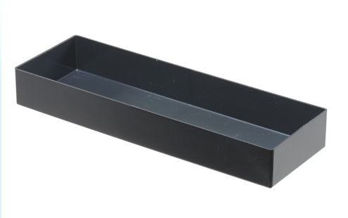 Einsatzbox grau, 108x324x45mm