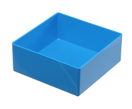 Einsatzbox blau, 108x108x45mm