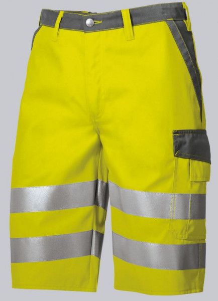 Warnschutz Short 2014-845-8653 warngelb/dunkelgrau,